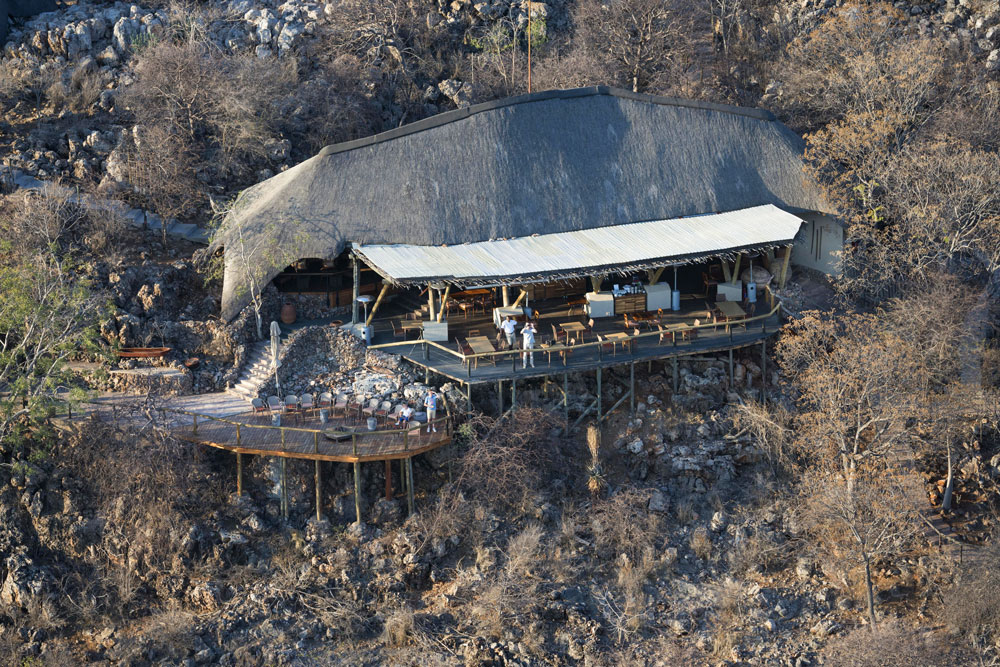 Aerial view of Ongava Lodge / O. Evans / Courtesy of Ongava Game Reserve luxury Etosha Namibia Africa safari