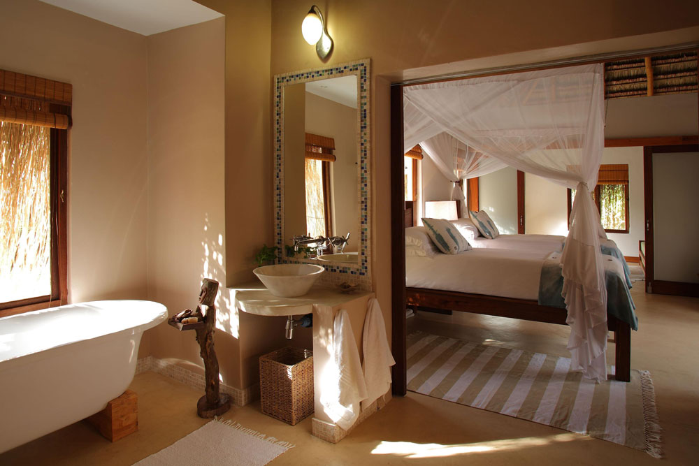 Bedroom at Azura Benguerra Island, Mozambique / Courtesy of Azura luxury Indian Ocean beach resort