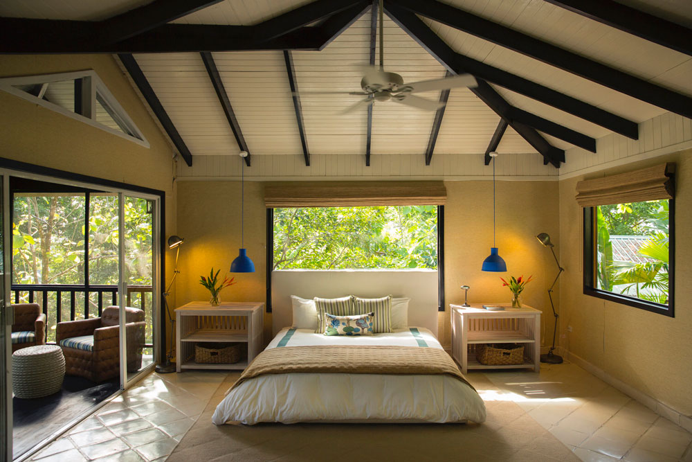 Bedroom at Copal Tree Lodge / Courtesy of Muy'Ono Resorts luxury Belize nature lodge