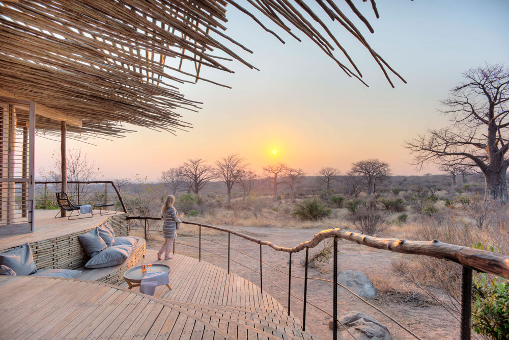 Deck view at Jabali Ridge, Ruaha National Park / Courtesy of Asilia Africa luxury African Tanzania safari