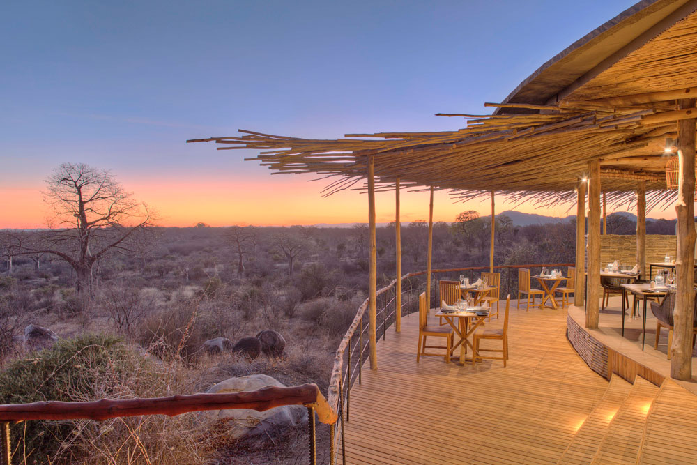 Dining view at Jabali Ridge, Ruaha National Park / Courtesy of Asilia Africa luxury African Tanzania safari