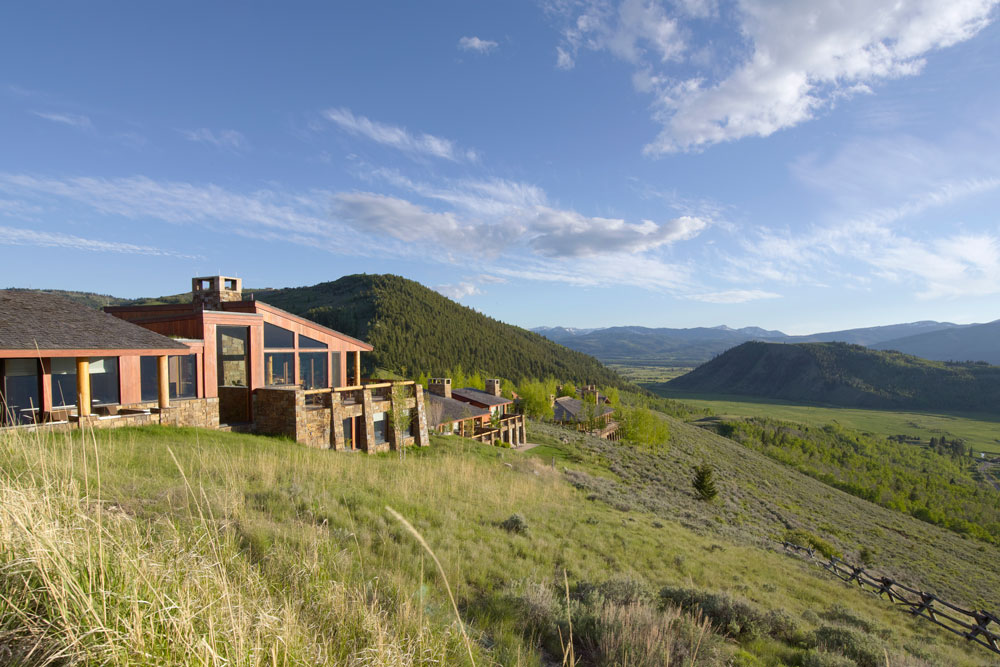 Exterior view / Courtesy of Aman Luxury nature lodge in Wyoming United States