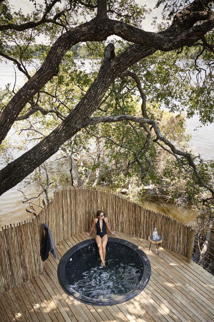 Plunge pool at Victoria Falls River Lodge / Courtesy of Zambezi Crescent Collection luxury African safari Zimbabwe