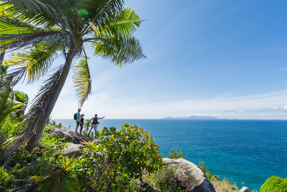 Hiking at North Island, Seychelles / Courtesy of North Island luxury Indian Ocean beach resort