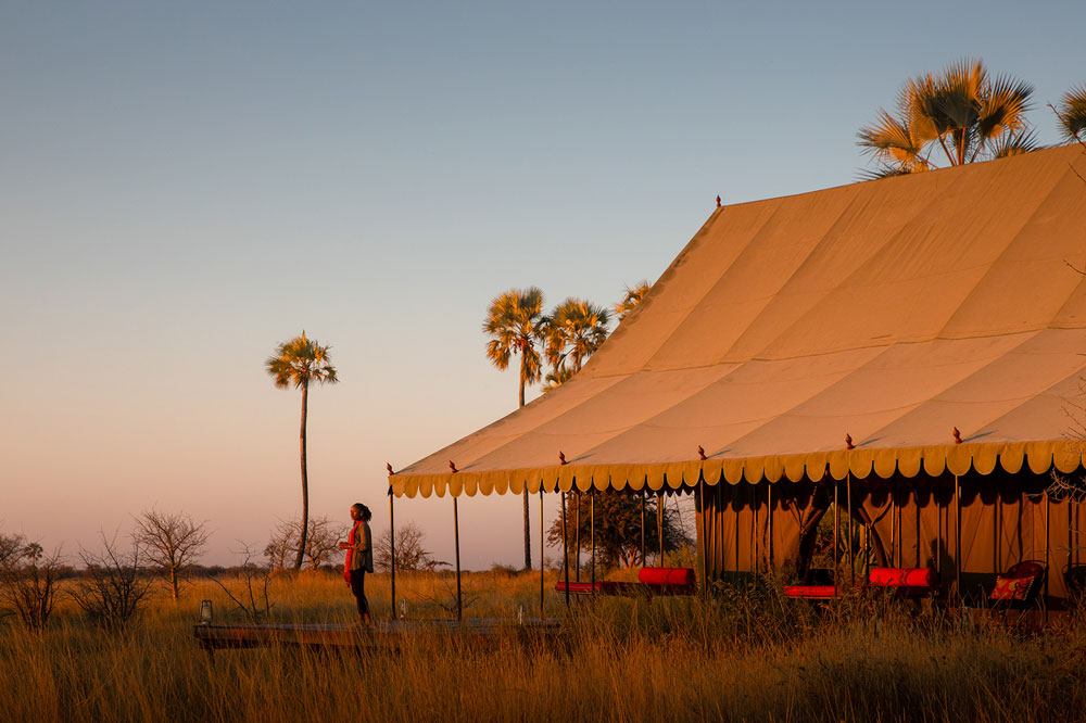 Jack's Camp Luxury Botswana Safari Guest Tent Exterior / Courtesy Natural Selection Travel
