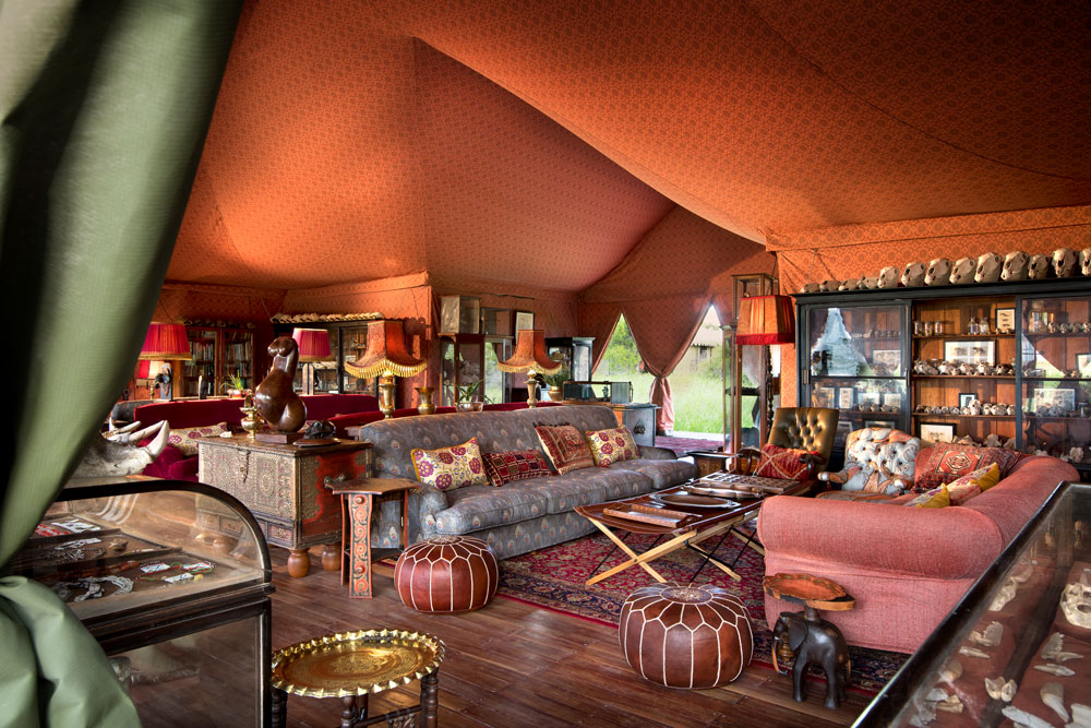 Jack's Camp Luxury Botswana Safari Lounge Tent / Courtesy Natural Selection Travel