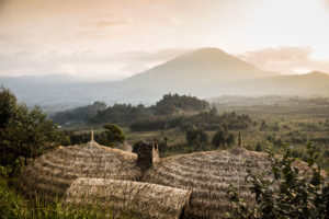 View from Bisate Lodge, Rwanda luxury gorilla trekking safari / Caroline Culbert / Courtesy of Wilderness Safaris