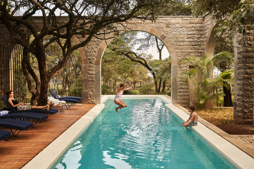 Pool at the Retreat at Giraffe Manor, luxury Kenya safari / Courtesy of The Safari Collection