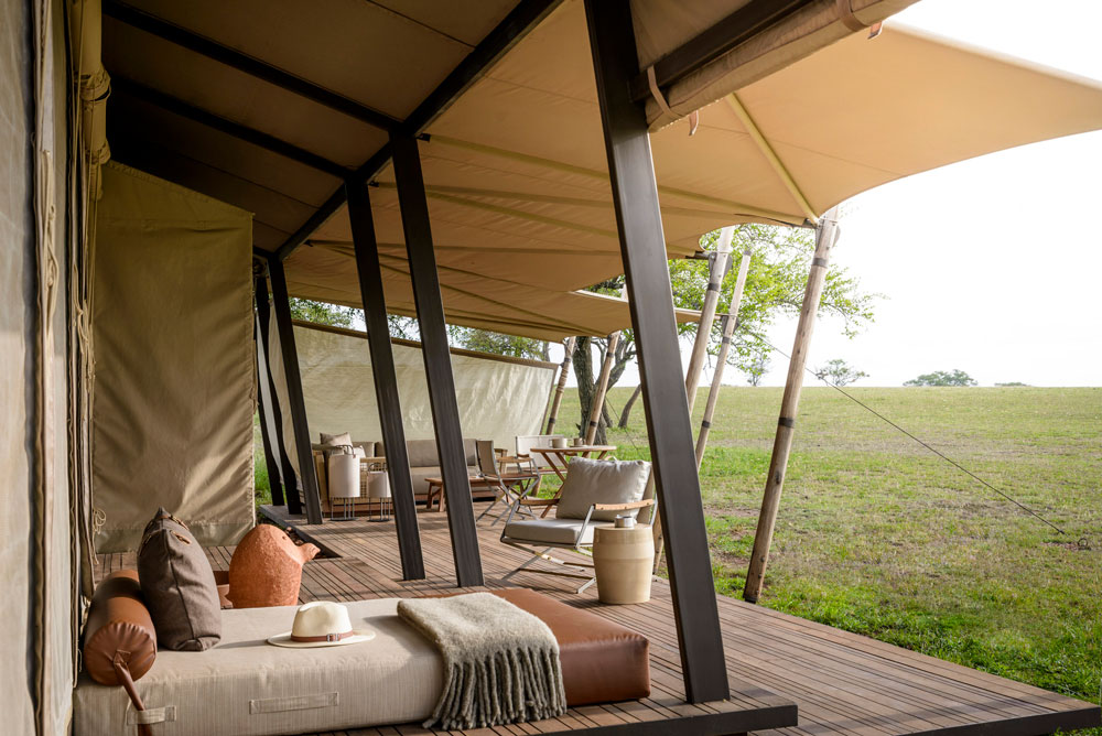 Suite at Singita Sabora Tented Camp, luxury Tanzania safari / Courtesy Singita