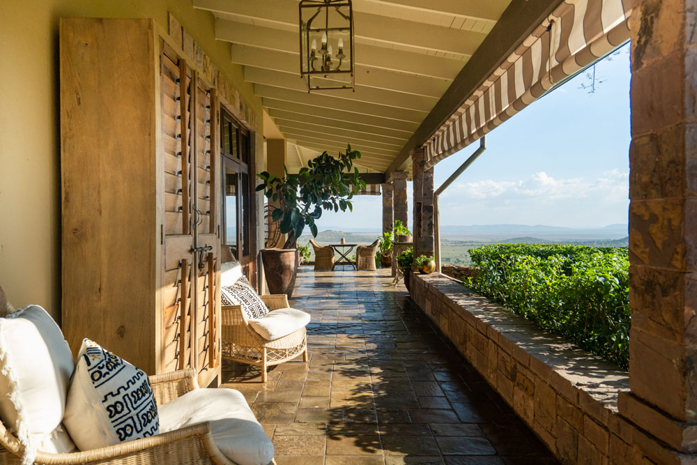 Hallway at Singita Sasakwa Lodge, luxury Tanzania safari / Courtesy Singita