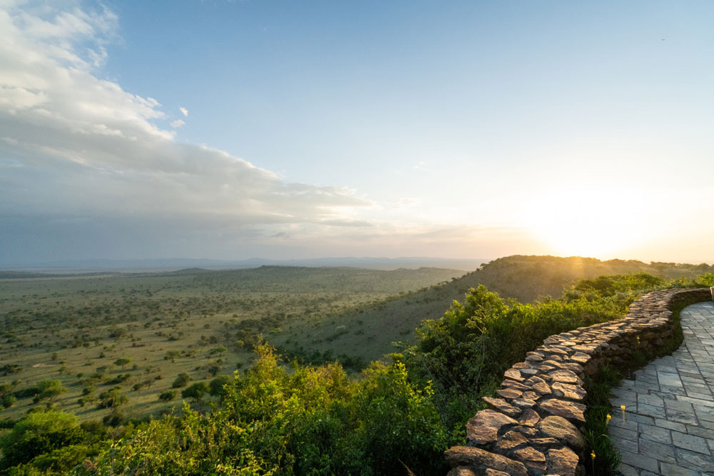 View at Singita Sasakwa Lodge, luxury Tanzania safari / Courtesy Singita