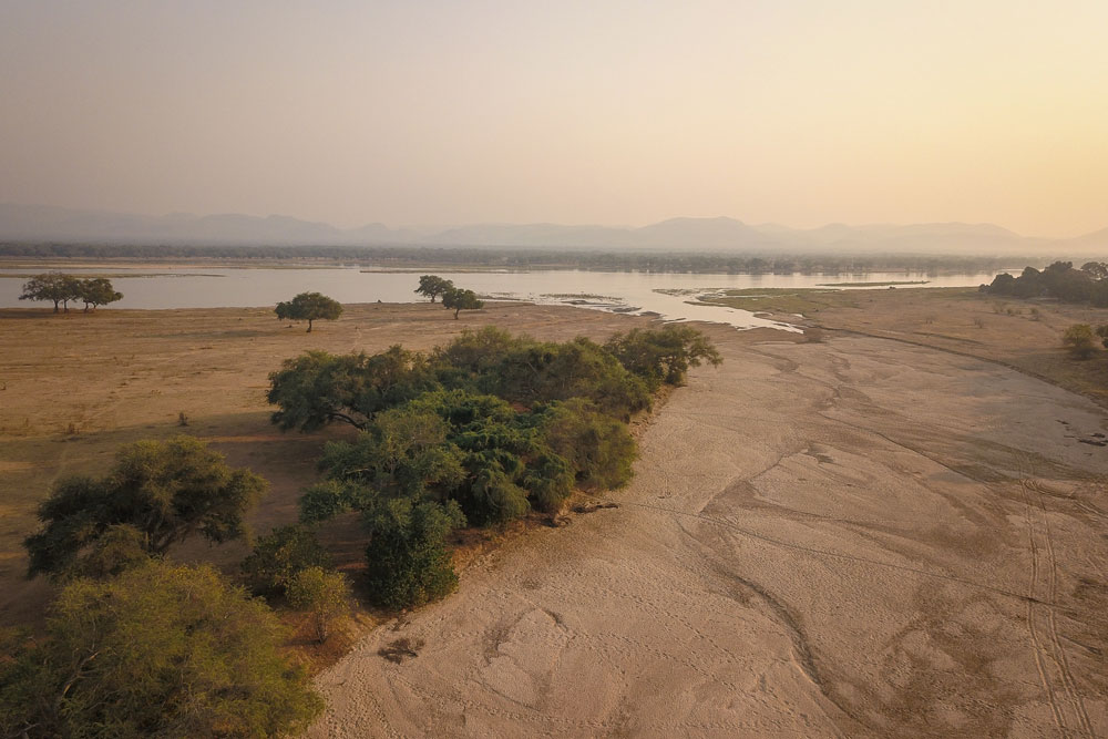 View of the Zambezi River at Chikwenya, Mana Pools, luxury Zimbabwe safari / Caroline Culbert / Courtesy of Wilderness Safaris