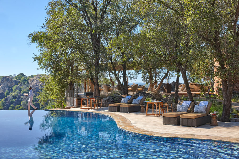 Pool at Singita Pamushana Lodge, luxury Zimbabwe safari / Courtesy Singita