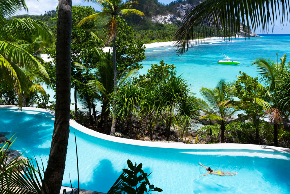 Pool at North Island, Seychelles / Courtesy of North Island luxury Indian Ocean beach resort