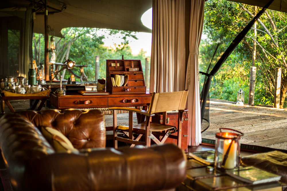 Desk at Mara Plains, luxury Kenya safari / Courtesy of Great Plains Conservation