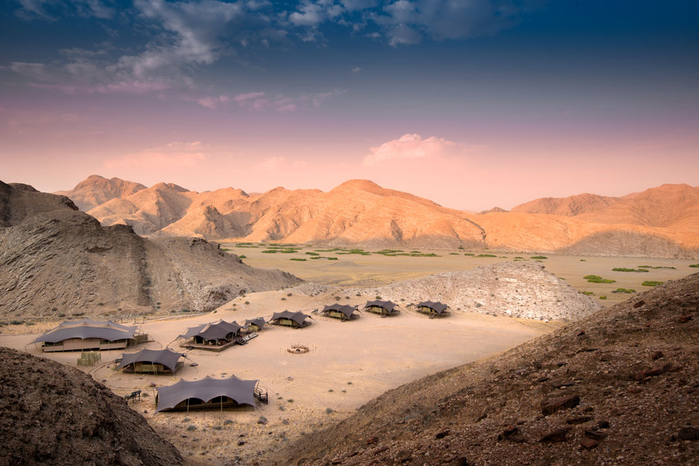 View of Hoanib Valley Camp / Courtesy of Natural Selection Travel