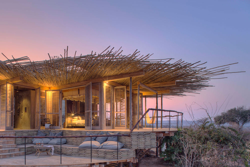 Room exterior at Jabali Ridge, Ruaha National Park / Courtesy of Asilia Africa luxury African Tanzania safari