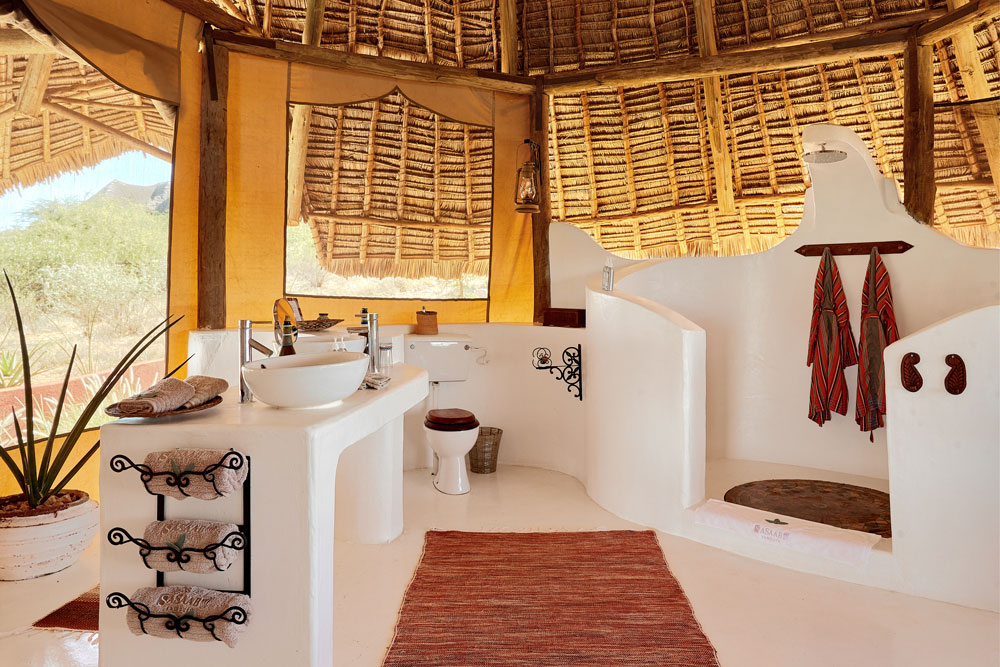 Bath at Sasaab, luxury Samburu Kenya safari / Courtesy of The Safari Collection