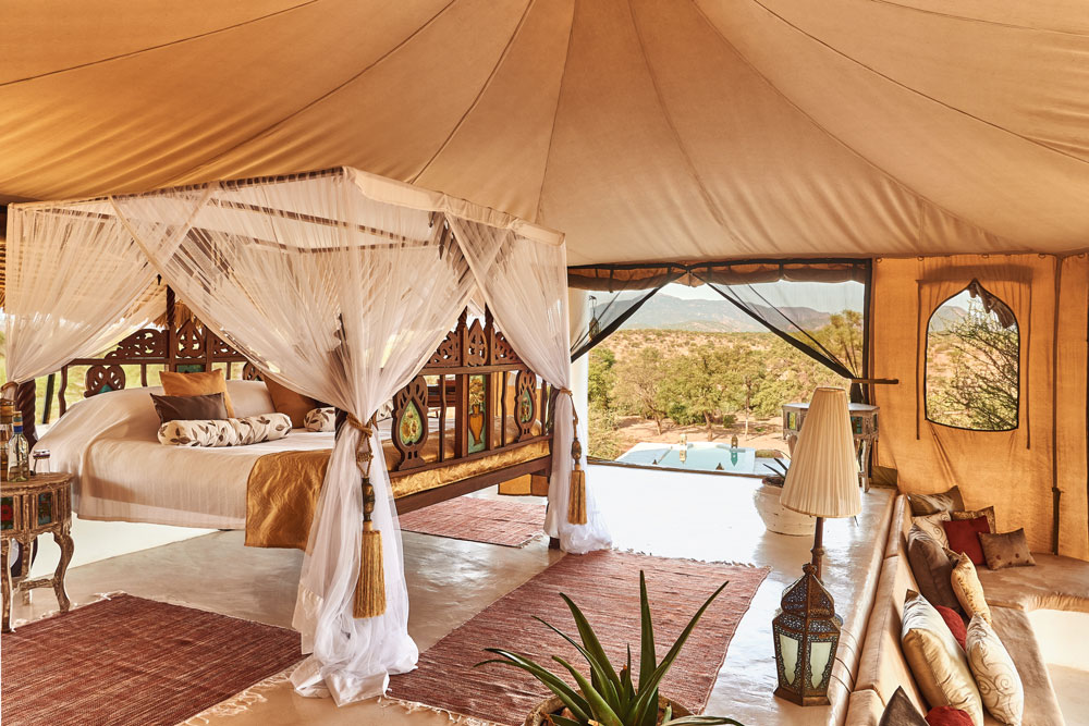 Bedroom at Sasaab, luxury Samburu Kenya safari / Courtesy of The Safari Collection