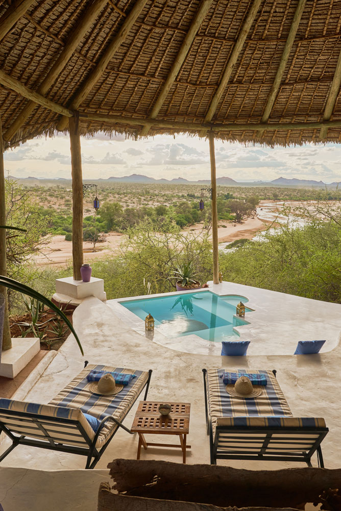 Plunge pool at Sasaab, luxury Samburu Kenya safari / Courtesy of The Safari Collection