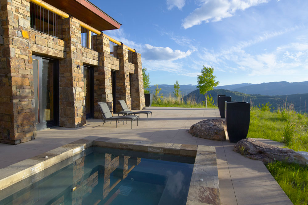 Private pool at Sena House / Courtesy of Aman Luxury nature lodge in Wyoming United States