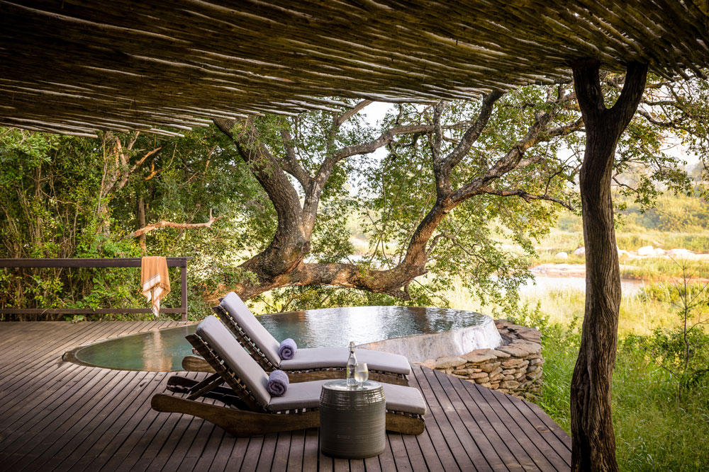 Pool at Singita Boulders Lodge, luxury South Africa safari / Courtesy Singita