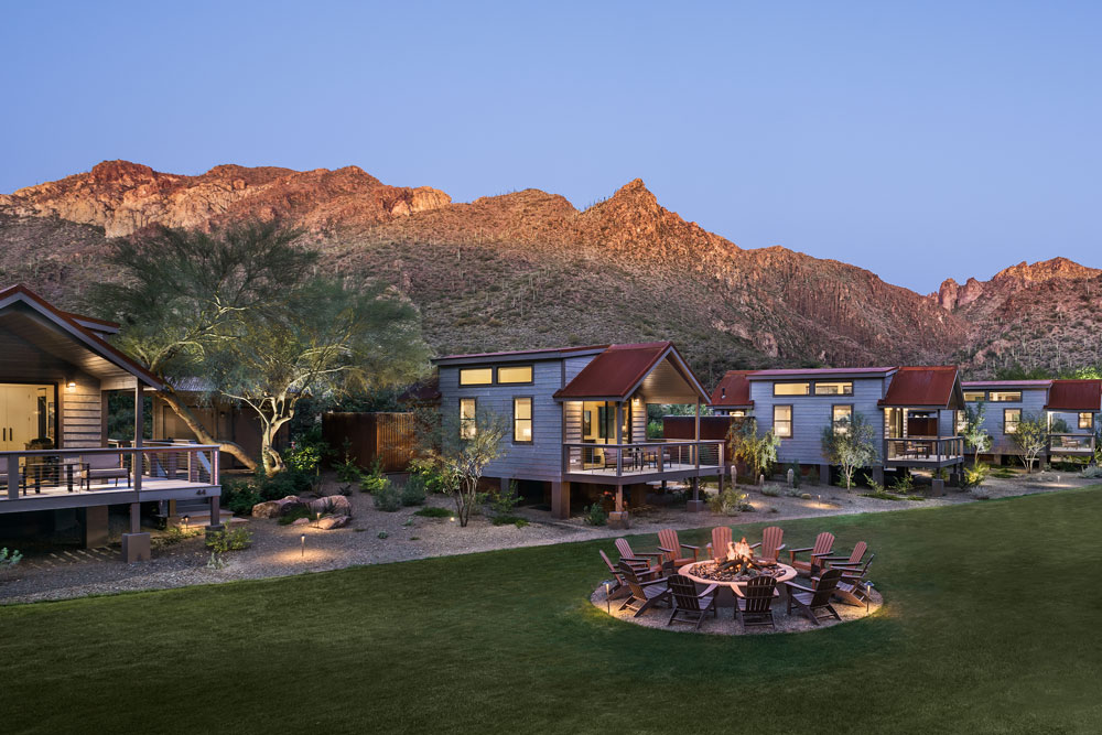 Sky view units at Castle Hot Springs / Courtesy of Castle Hot Springs luxury nature lodge Arizona United States