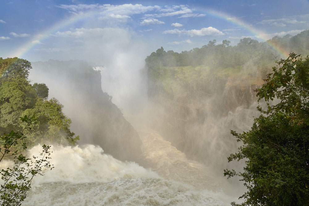 Falls near Victoria Falls River Lodge / Courtesy of Zambezi Crescent Collection luxury African safari Zimbabwe