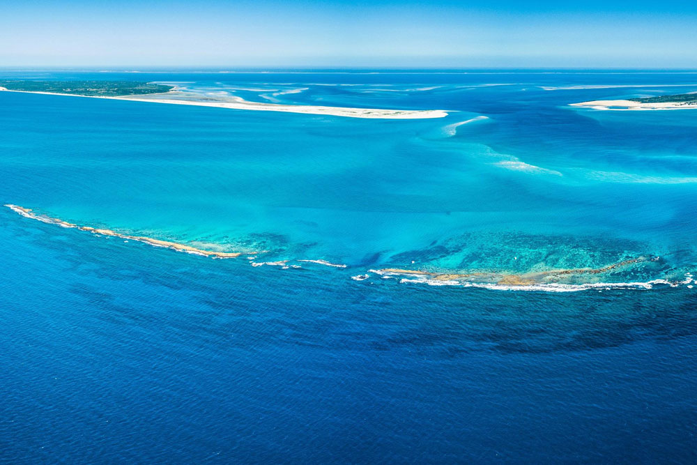 Bazaruto reef near Azura Benguerra Island, Mozambique / Courtesy of Azura luxury Indian Ocean beach resort