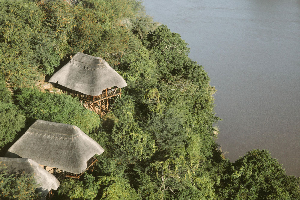 Aerial view of Chilo Gorge Lodge / Courtesy of Chili Gorge Lodge luxury Zimbabwe safari
