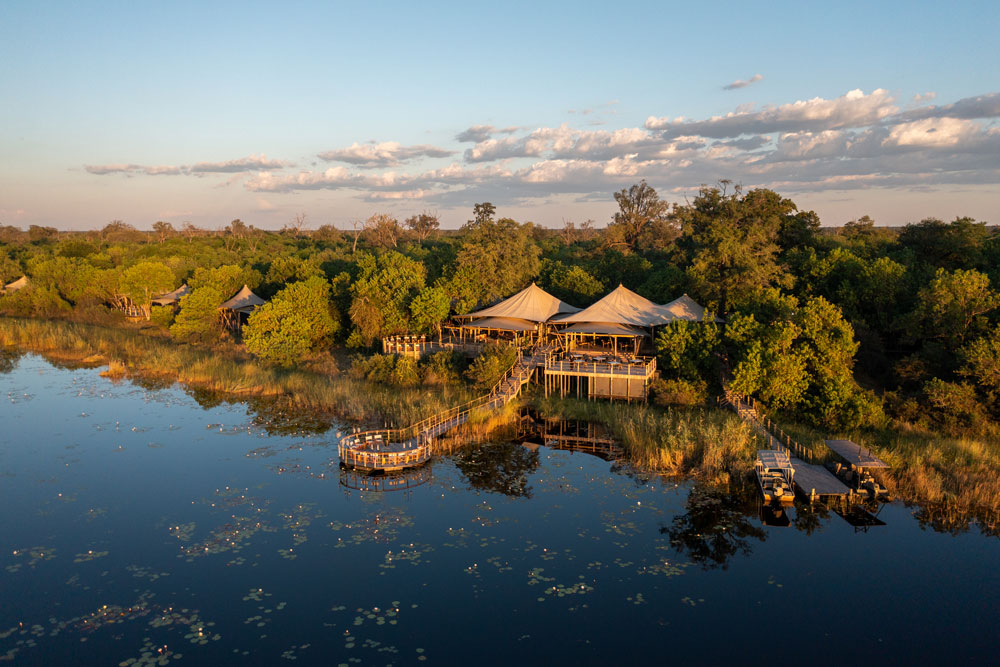 DumaTau / Courtesy of Wilderness Safaris luxury Botswana safari