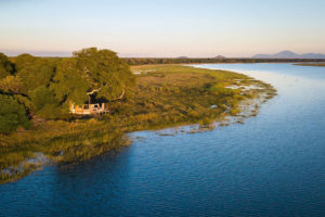 Tent overlooking the Shire River at Kuthengo Camp / Courtesy of Robin Pope Safaris Malawi luxury safari