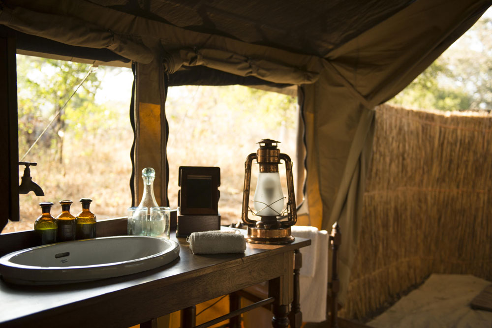 Bath at Chada Katavi / Courtesy of Nomad Tanzania luxury safari