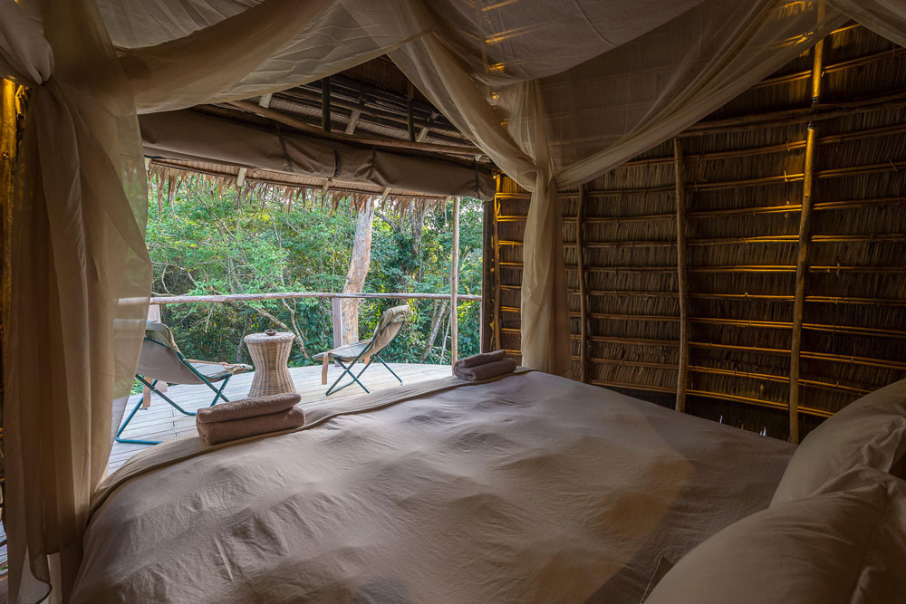 Room at Ngaga Camp / Courtesy of Congo Conservation Company luxury Congo gorilla lodge