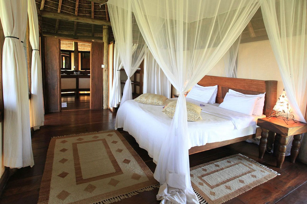 Bedroom at Apoka Safari Lodge / Courtesy of Wildplaces Africa luxury Uganda safari