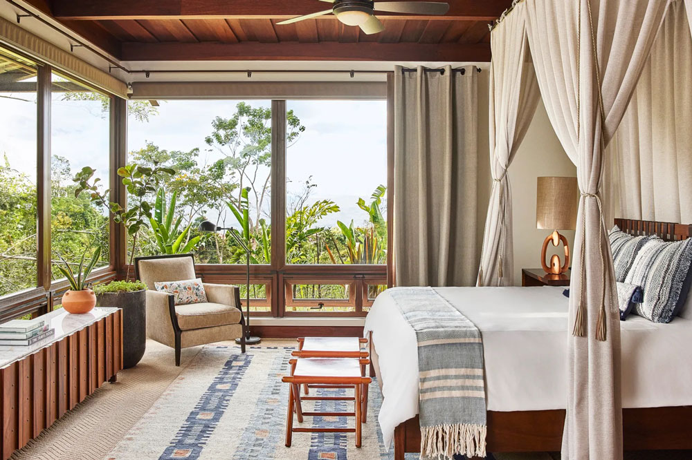Bedroom at Hacienda Alta Gracia / Courtesy of Auberge Resorts Costa Rica luxury ecolodge