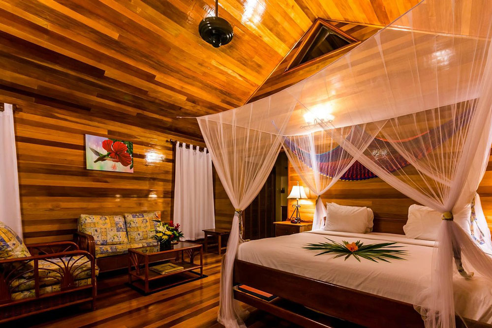 Bedroom at Turneffe Island Resort / Courtesy of Terneffe Island Resort luxury Belize beach resort