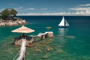 Sailing at Kaya Mawa / Courtesy of Green Safaris luxury Malawi beach resort