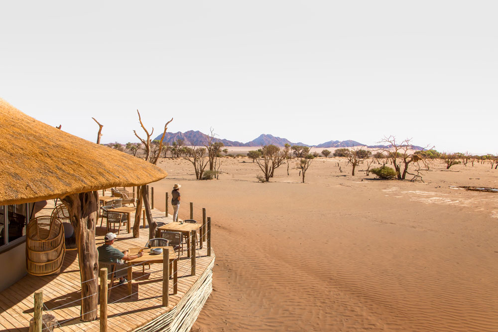 Lodge at Little Kulala / Courtesy of Wilderness Safaris luxury Namibia safari