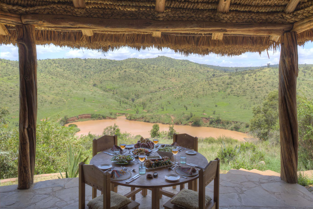 Dining at Borana Lodge / Courtesy of Borana Lodge luxury Kenya safari