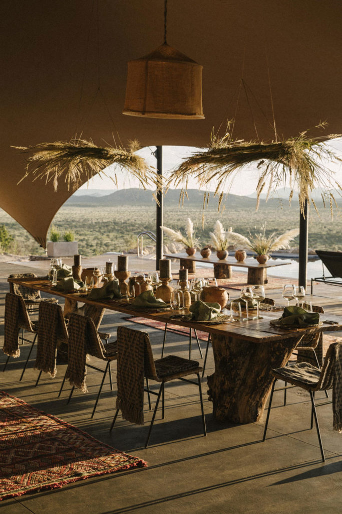 Dining at Habitas Namibia / Courtesy of Habitas luxury Namibia safari