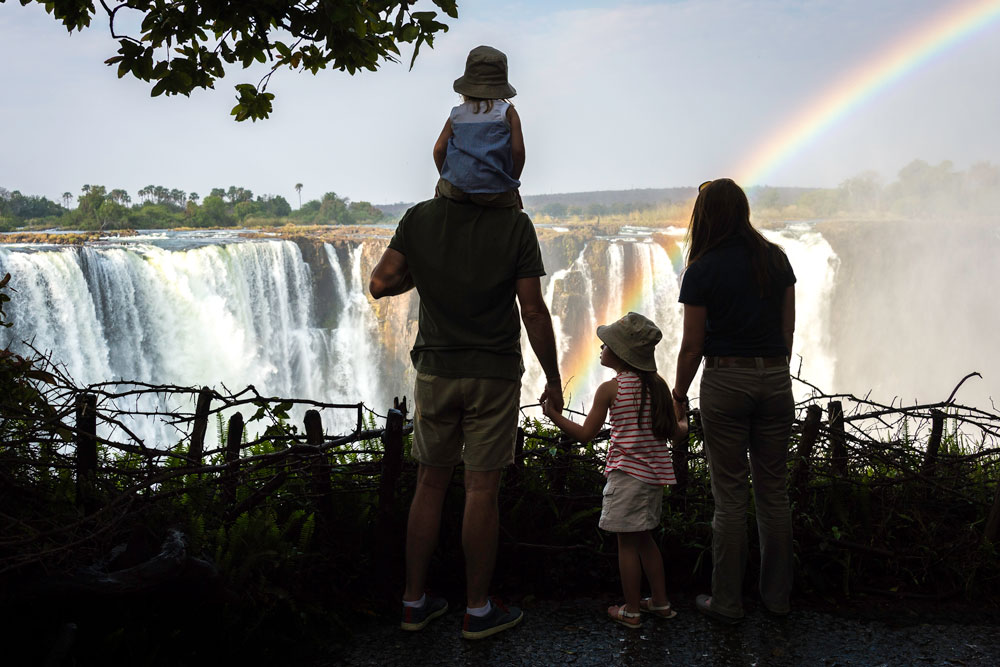 Victoria Falls near Toka Leya / Dana Allen / Courtesy of Wilderness Safaris luxury Zambia safari