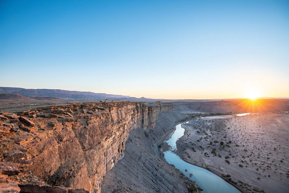 Sundowner view of Fish River Canyon with Fish River Lodge / Courtesy of Fish River Lodge