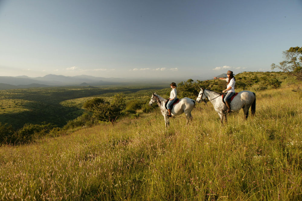 Horseback riding at Lewa Wilderness / Courtesy of Lewa Wilderness luxury Kenya safari
