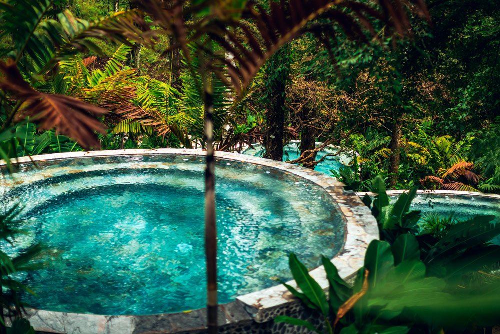 Hot springs pool at Nayara Tented Camp / Courtesy of Nayara Costa Rica luxury ecolodge