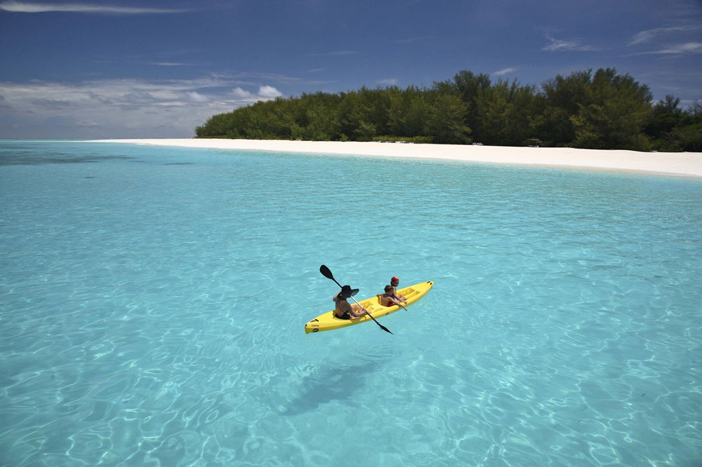 Kayaking at &Beyond Mnemba Island / Courtesy of &Beyond luxury Zanzibar beach resort