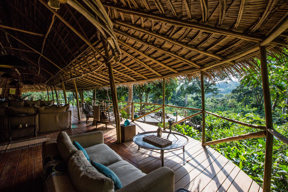 Lodge at Ngaga Camp / Courtesy of Congo Conservation Company luxury Congo gorilla lodge