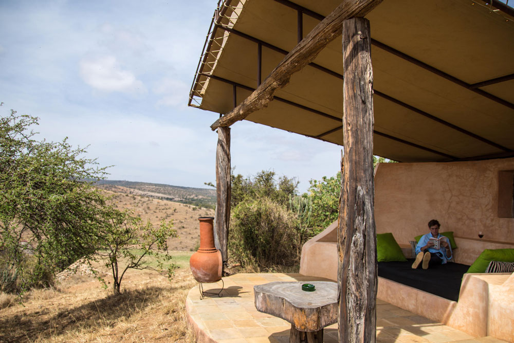 Patio at Borana Lodge / Courtesy of Borana Lodge luxury Kenya safari