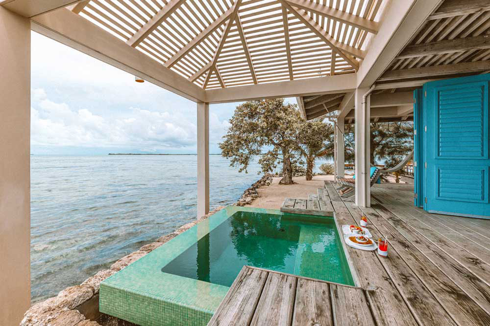 Private pool at Cayo Espanto / Courtesy of Cayo Espanto luxury Belize private island