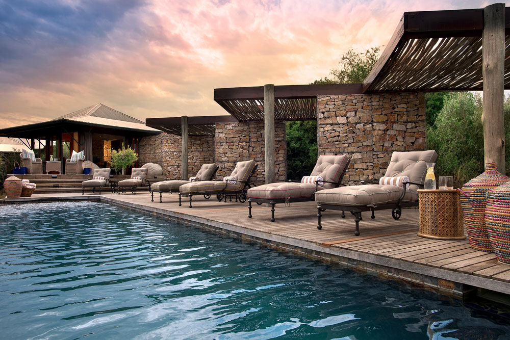 Pool at Kwandwe Ecca Lodge / Courtesy of Kwandwe luxury South Africa safari